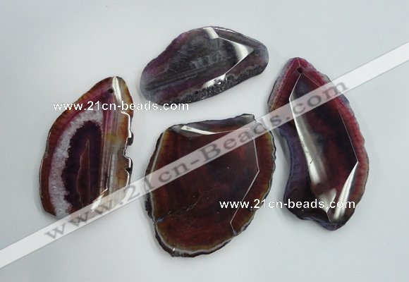 NGP1263 35*50mm - 45*65mm freeform agate gemstone pendants wholesale