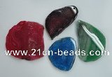 NGP1268 40*55mm - 60*80mm freeform agate gemstone pendants wholesale