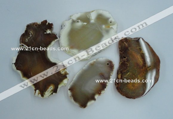 NGP1269 35*50mm - 55*75mm freeform agate gemstone pendants wholesale