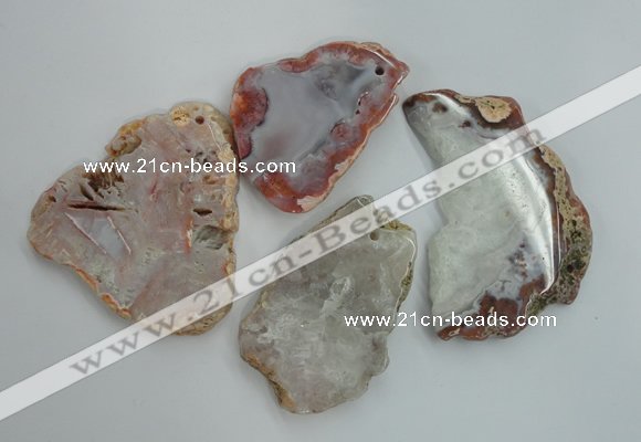 NGP1270 40*50mm - 60*80mm freeform agate gemstone pendants wholesale