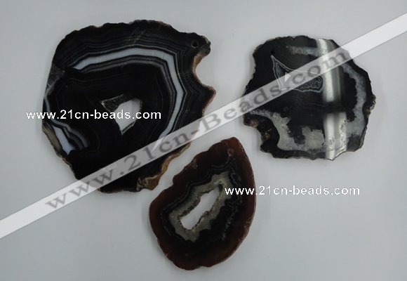 NGP1275 45*55mm - 70*90mm freeform agate gemstone pendants wholesale