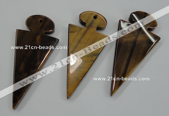 NGP1311 25*60mm – 32*65mm yellow tiger eye pendants wholesale