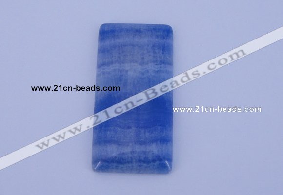 NGP137 2pcs 30*40mm rectangle dyed blue lace agate gemstone pendants