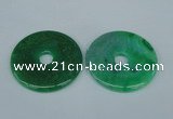 NGP1373 7*50mm - 8*55mm donut agate gemstone pendants