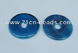 NGP1374 7*50mm - 8*55mm donut agate gemstone pendants