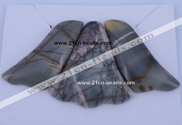 NGP14 Picasso jasper gemstone pendants set jewelry wholesale