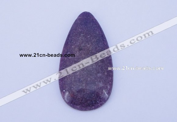 NGP143 2pcs 30*60mm teardrop kunzite gemstone pendants