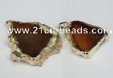 NGP1472 30*40mm - 40*50mm freeform agate gemstone pendants