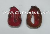 NGP1486 30*45mm - 40*50mm freeform plated druzy agate pendants