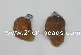 NGP1500 20*30mm - 25*50mm nuggets red agate gemstone pendants