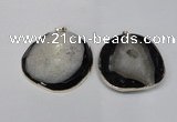 NGP1525 50*55mm - 55*60mm freeform druzy agate pendants