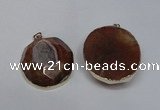 NGP1526 50*55mm - 55*60mm freeform druzy agate pendants