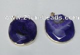 NGP1528 50*55mm - 55*60mm freeform druzy agate pendants