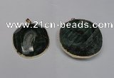 NGP1530 50*55mm - 55*60mm freeform druzy agate pendants