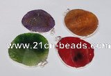 NGP1539 45*55mm - 50*60mm freeform agate gemstone pendants