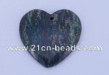 NGP154 2pcs 6*45mm heart fashion long spar stone pendants