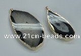 NGP1551 30*55mm - 40*70mm freeform druzy agate pendants