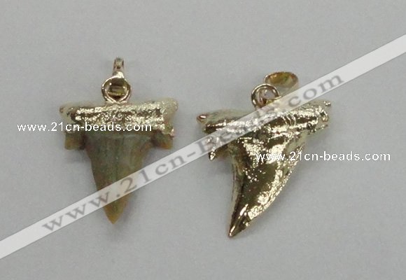 NGP1578 20*22mm - 20*25mm shark teeth pendants wholesale