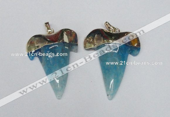 NGP1590 32*42mm - 35*45mm agate gemstone pendants