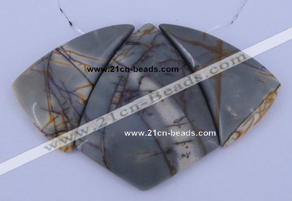 NGP16 Picasso jasper gemstone pendants set jewelry wholesale