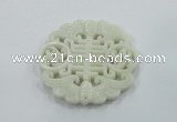 NGP1601 65*68mm Carved natural hetian jade pendants wholesale