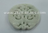 NGP1602 68*70mm Carved natural hetian jade pendants wholesale