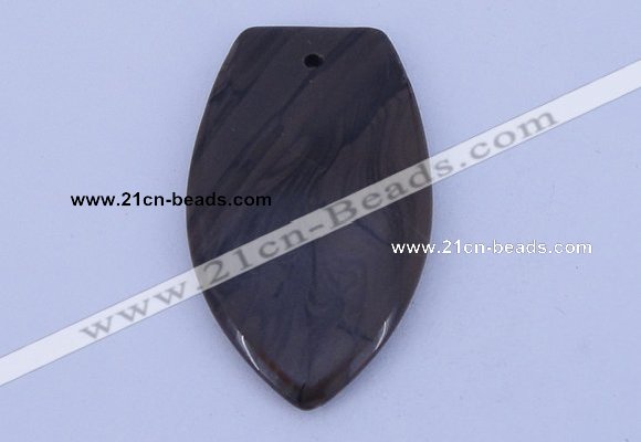 NGP167 2pcs 30*50mm grain stone pendants jewelry wholesale