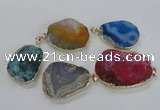 NGP1672 30*40mm - 35*45mm freeform agate gemstone pendants