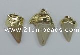 NGP1677 18*25mm - 22*30mm shark teeth pendants wholesale