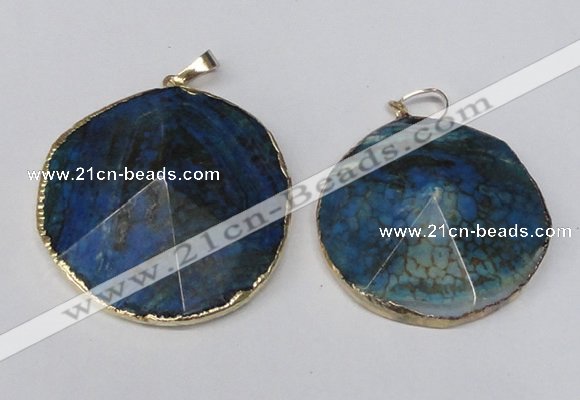 NGP1690 30*35mm - 35*40mm freeform agate gemstone pendants