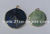 NGP1692 30*35mm - 35*40mm freeform agate gemstone pendants