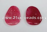 NGP1864 40*52mm - 40*58mm freeform agate gemstone pendants