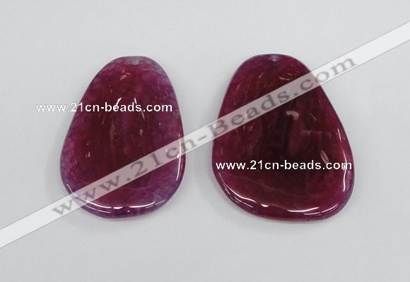 NGP1865 40*52mm - 40*58mm freeform agate gemstone pendants