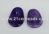 NGP1866 40*52mm - 40*58mm freeform agate gemstone pendants