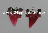 NGP1890 35*45mm - 38*55mm teeth-shaped agate gemstone pendants