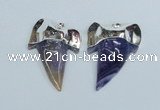 NGP1891 35*45mm - 38*55mm teeth-shaped agate gemstone pendants