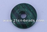 NGP215 5*25mm fashion dyed malachite gemstone donut pendant