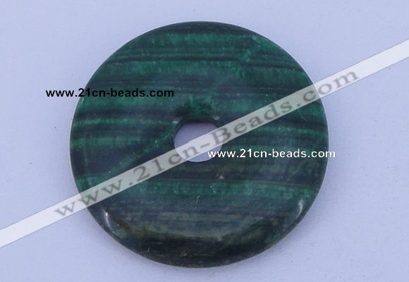 NGP216 5*35mm fashion dyed malachite gemstone donut pendant