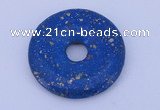 NGP217 5*30mm fashion dyed lapis lazuli gemstone donut pendant