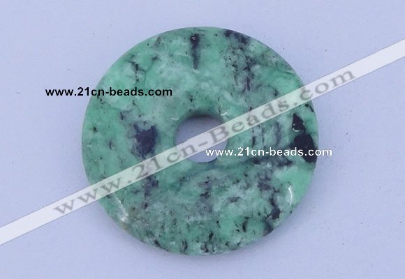 NGP219 5*30mm fashion african turquoise gemstone donut pendant