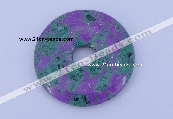 NGP224 5*30mm fashion synthetic ruby zoisite gemstone donut pendant