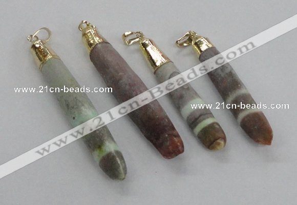 NGP2295 10*55mm - 12*75mm stick sea urchin shell beads