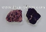 NGP2300 30*40mm - 40*50mm freeform sea sediment jasper pendants