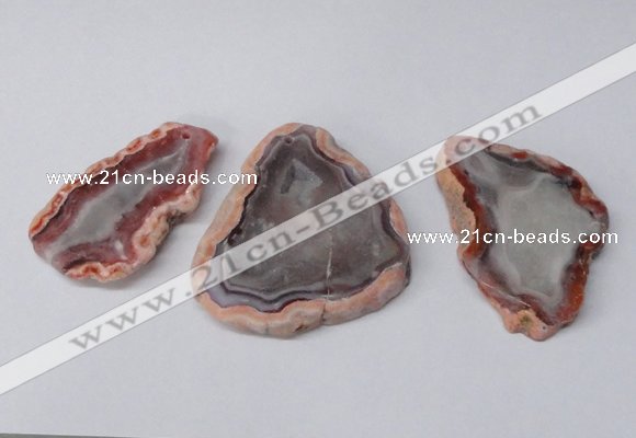 NGP2314 30*45mm - 50*60mm freeform agate gemstone pendants