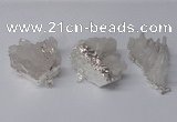 NGP2332 30*35mm - 35*40mm nuggets druzy quartz pendants