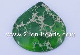 NGP234 30*30mm fashion dyed imperial jasper gemstone pendants