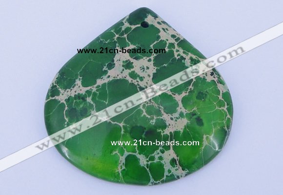 NGP234 30*30mm fashion dyed imperial jasper gemstone pendants