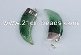 NGP2381 20*48mm - 22*50mm oxhorn agate gemstone pendants