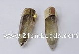 NGP2415 15*60mm - 18*70mm sticks quartz pendants wholesale