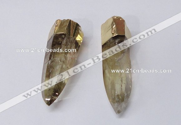 NGP2415 15*60mm - 18*70mm sticks quartz pendants wholesale